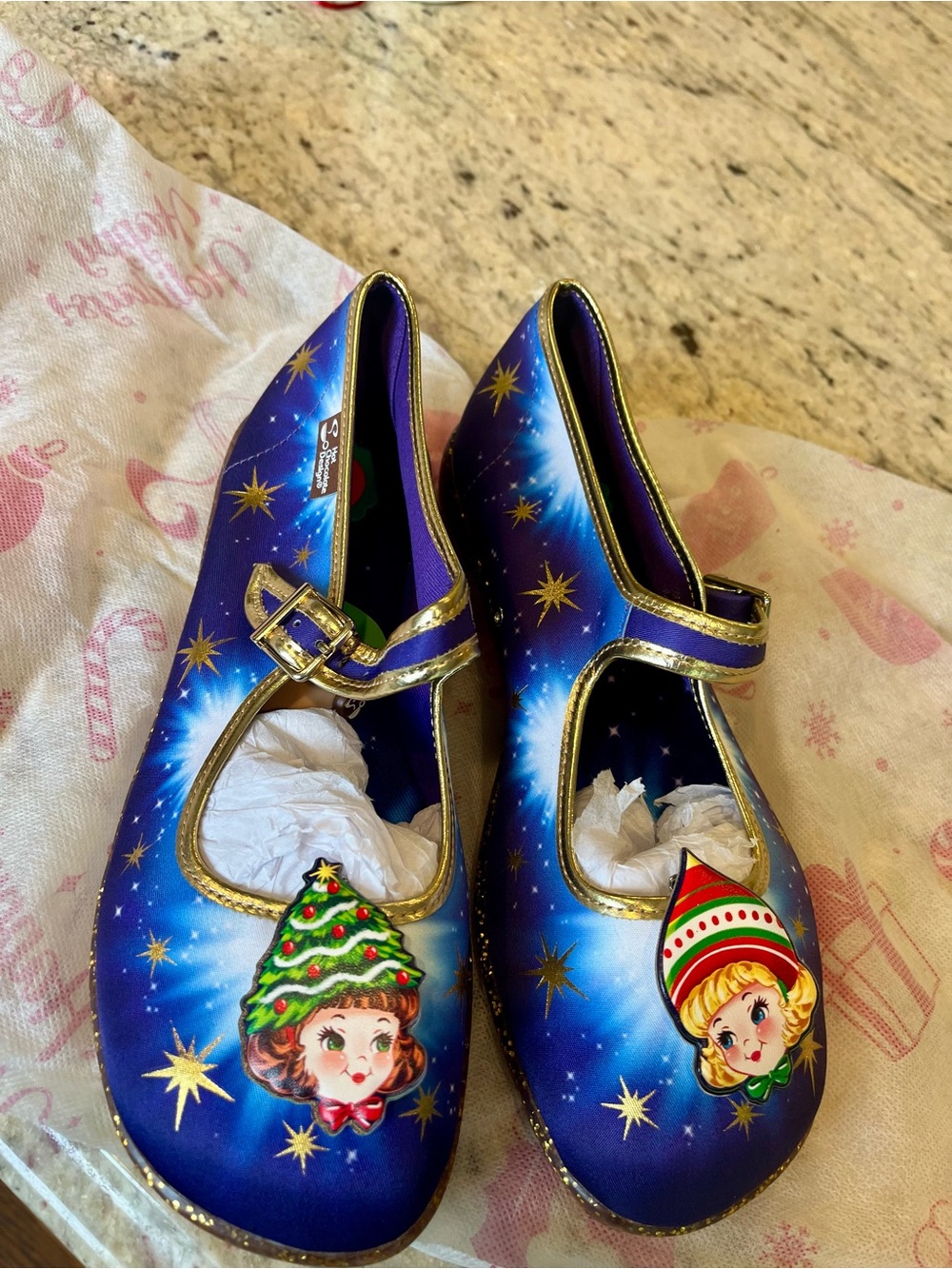 Brand new never worn Chocolaticas Hot Chocolate Design Jolly Sisters flats